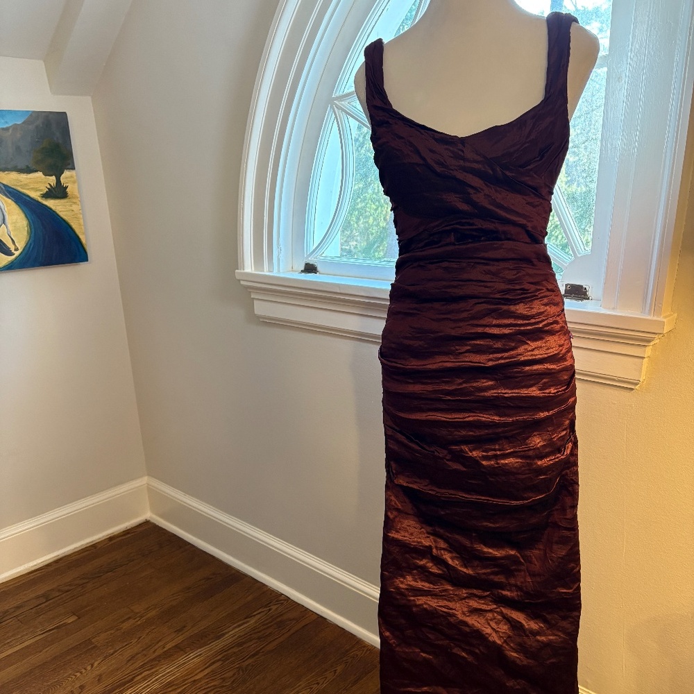 Designer Nicole Miller Gold Label Evening Gown